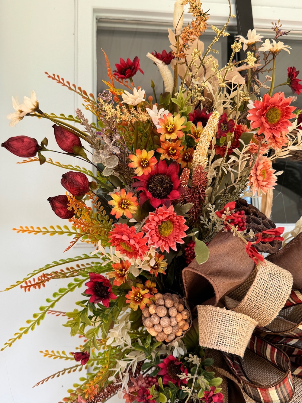 Rustic Grapevine Fall Wreath - Picture 6 of 9